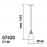 Mdc Colgante Trento E27 Medalla-Cristal Transp. 5-7420-44-01