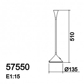 Mdc Sobremesa Cala Led 3,5W 240Lm Gris 5-7550-30-01