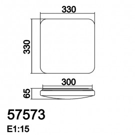 Mdc Plafon Eras Led 32W 4000K 33X33Cm Blanco Brillos 5-7573-70-72