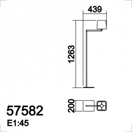 Mdc Pie Led Pantalla Finess S Negro 5-7582-91-21