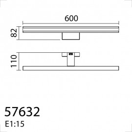 Mdc Aplique Baño Tribe Blanco M Led 2X10W 600Mm Cct 30-45K Ip44 5-7632-81-05