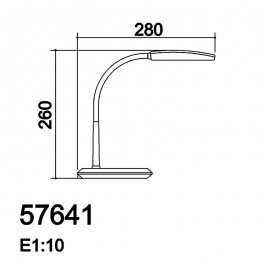 Mdc Sobremesa Jana Led 3,2W 260Lum Negro 5-7641-90-01