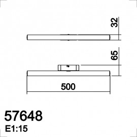 Mdc Aplique Linea 50Cm 10W 4000K Medalla Ip44 5-7648-44-03