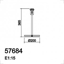 Mdc Sobremesa Roomer L Cromo Mate 1Xe27 Usb 5-7684-35-01