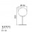 Mdc Sobremesa Ronda Cromo Mate E27 Bola-15 5-7771-35-01