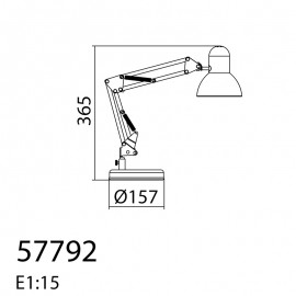 Mdc Sobremesa Vera Plata E27-Clip 5-7792-32-01