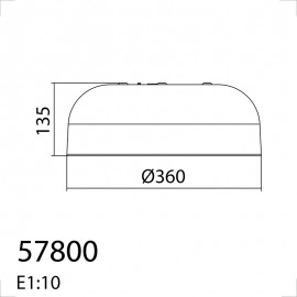 Mdc Plafon Tokio Negro Mate 3Xe27 5-7800-91-01
