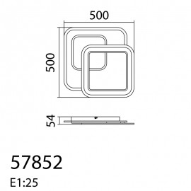 Mdc Plafon Led Pluni Mando Cct 5-7852-81-02