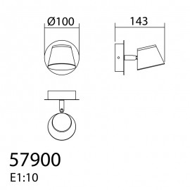 Mdc Foco Cairo B1 Led 5W 3000K Blanco 5-7900-81-02