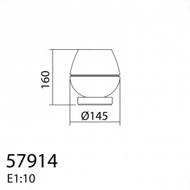 Mdc Sobremesa Lyra E27 Cristal Transparent 5-7914-68-01