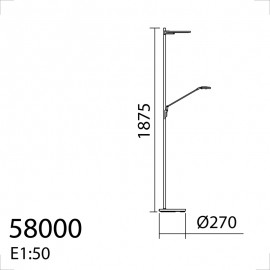 Mdc Pie One Cro Bril-Neg Te Led 30W+10W 3K Smoke Glass 5-8000-31-02