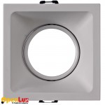 Empotrable COMFORT GU10 Cuadrado Blanco C0162