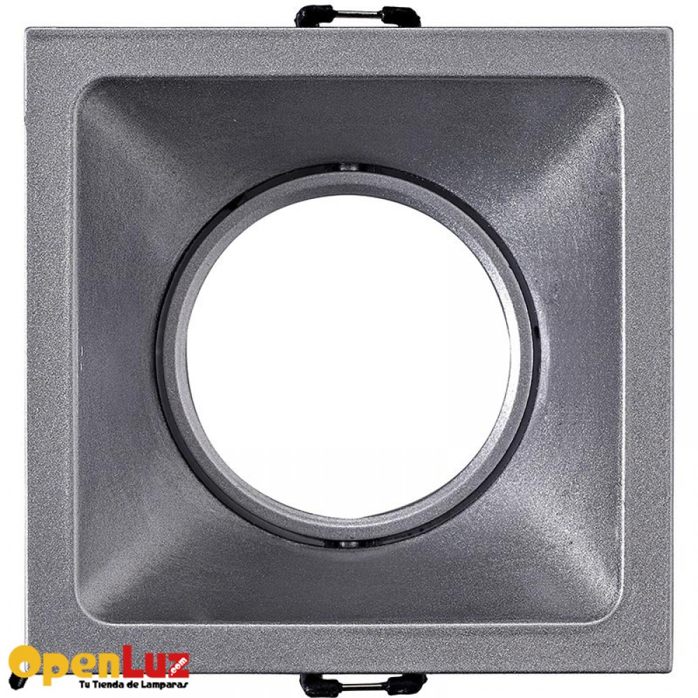 Empotrable COMFORT GU10 Cuadrado Plata C0163